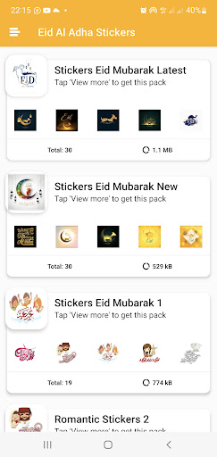 Eid ul Adha Stickers Screen 2