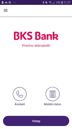 Android application BKS mBanka Slovenija screenshort