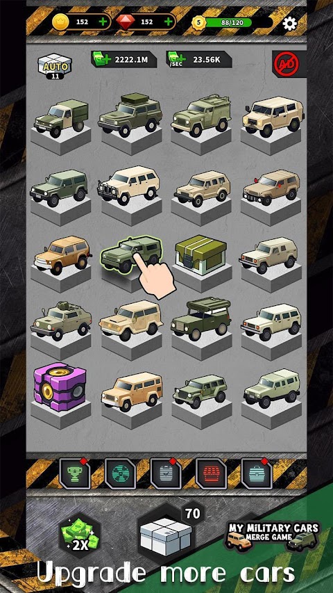 My Military Cars-Merge Gameのおすすめ画像4