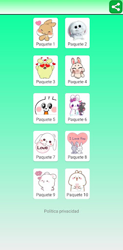 Stickers de conejos tiernos Screenshot 1 - AppWisp.com