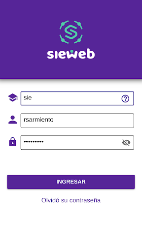 Android application SieWeb screenshort