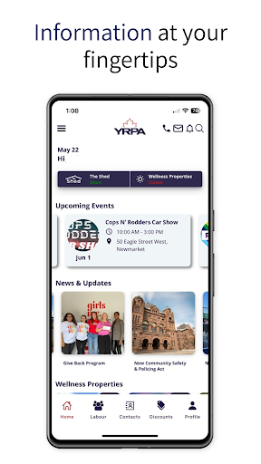 Android application York Regional Police Ass. YRPA screenshort