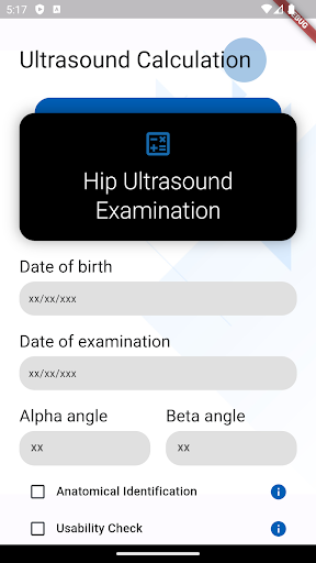 Android application ICODE Hip US Calculator screenshort