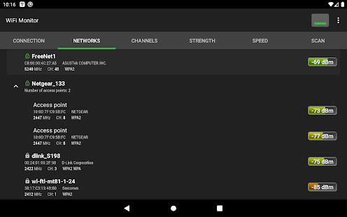 WiFi Monitor Pro: analyzer of Wi-Fi networks Screenshot