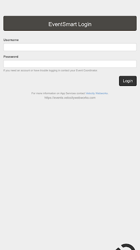 Android application Velocity Event Ticketing screenshort