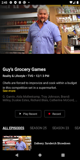 Screenshot of StratusIQ Fiber TV