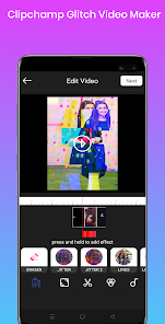 Captura 4 Clipchampion GlitchVideo Maker android