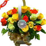 صور باقات زهور متحركة  GIF icon