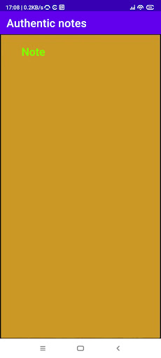 Authentic notes Screen 2