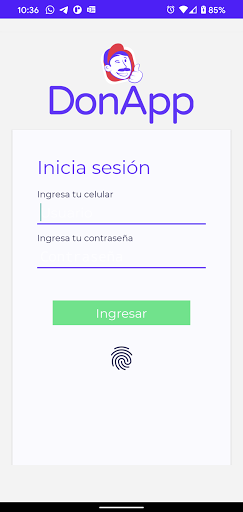 Android application Don App Ventas screenshort