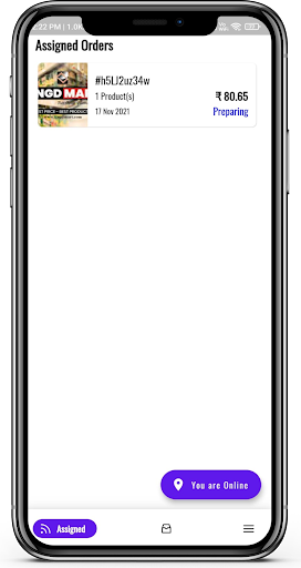 Android application Pedi.lá Mais Motorista screenshort
