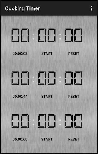 Android application Cooking Timer screenshort