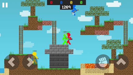 Android application Stickman Block Craft Fight screenshort