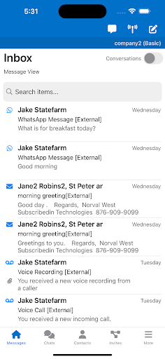 Android application Subscribedin Messenger screenshort
