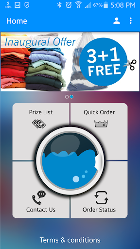 WashMe Laundry Screen 2