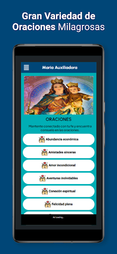 Android application Oraciones Maria Auxiliadora screenshort