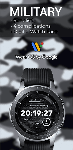 Android application Military Watch Face - F01 screenshort