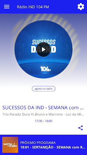 Android application Rádio IND 104 FM screenshort