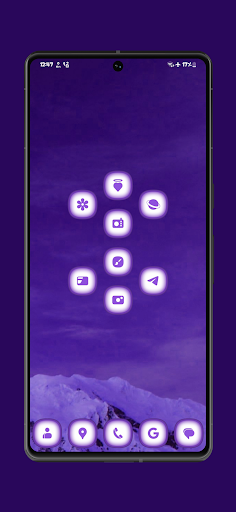 Screenshot of Purple Angelic Icon Pack