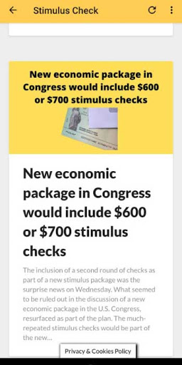 Stimulus Check Info