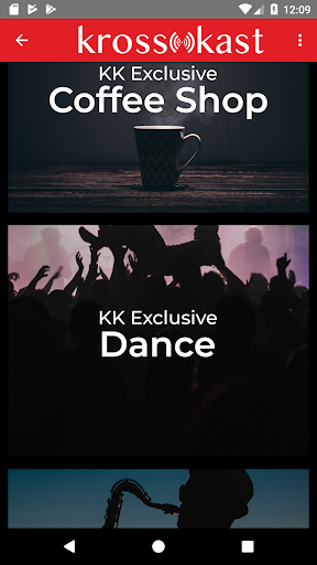 Android application KrossKast screenshort