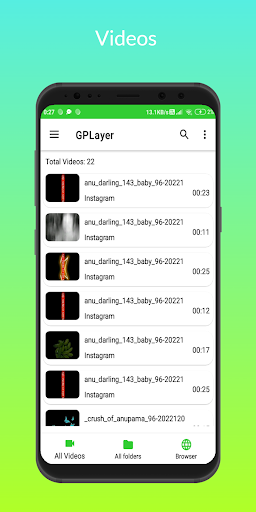 GPlayer-Video Player & Browser Screen 2