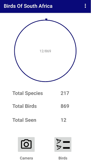 Android application Birds of South Africa screenshort