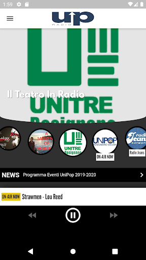 Android application Radio Unipop screenshort