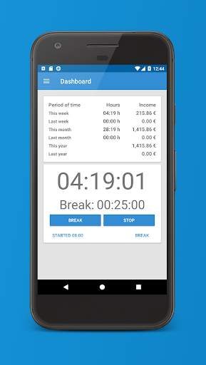 Time Recording - Timesheet App Screen 2