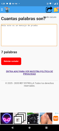 Contador de palabras