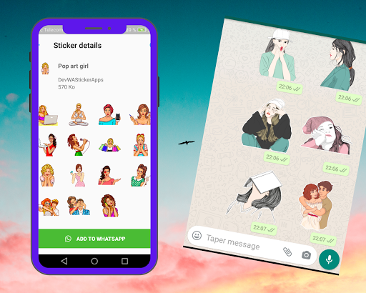 Girls Stickers For whatsapp