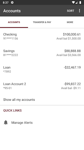 WYO CENTRAL FCU Screen 3