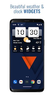 Sense flip clock & weather Pro Screenshot