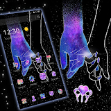 Galaxy Hand in Hand Romantic Love Theme icon