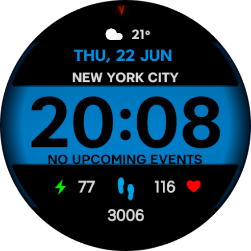 WR 002 Digital Watch Face Logo