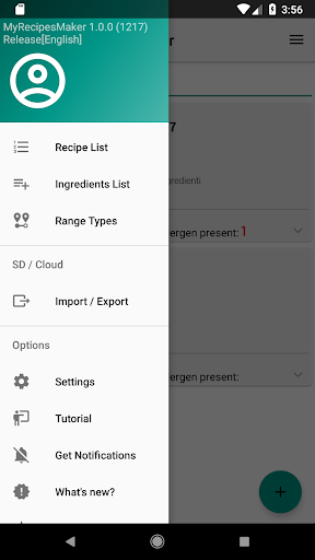 MyRecipeMaker - Create your re Screen 3