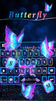 screenshot of Pink Neon Butterfly Theme