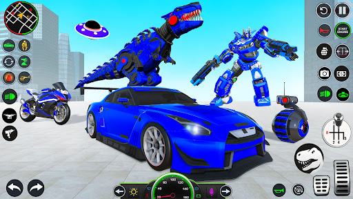 Android application Dino Transform Robot Games screenshort