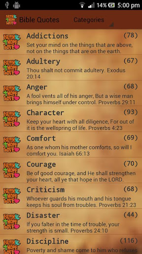 Android application Holy Bible Verses Quotes screenshort