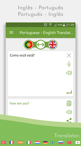 English Portuguese Translator Screen 2