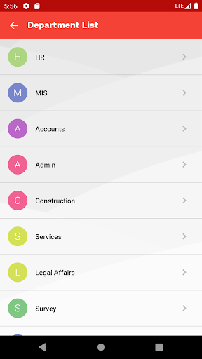 Liberty Power Ltd. Attendance Screen 2