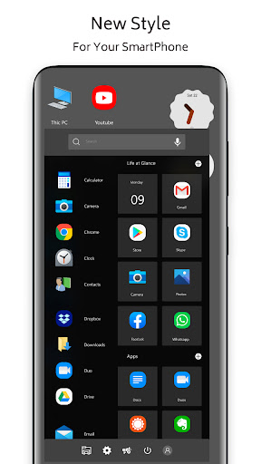 Android application Win 10 Dark Theme for Launcher screenshort
