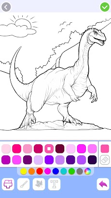 色を塗る恐竜、ためのぬりえのおすすめ画像4