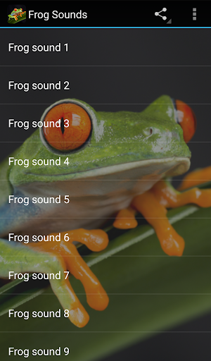 Frog Sounds Screen 2