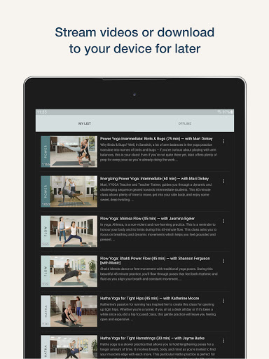 Screenshot of YYOGA at Home