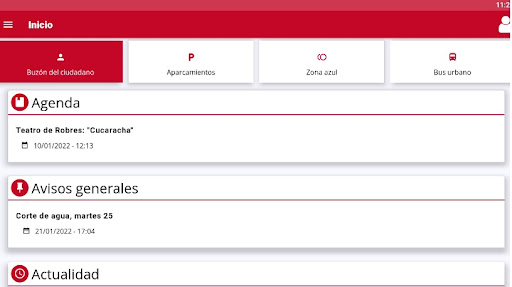 Android application Ayuntamiento de Huesca screenshort