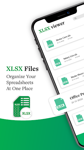 Android application XLS reader for Excel files screenshort