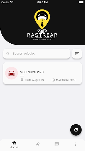 Android application Rastrear Rastreamento Veicular screenshort