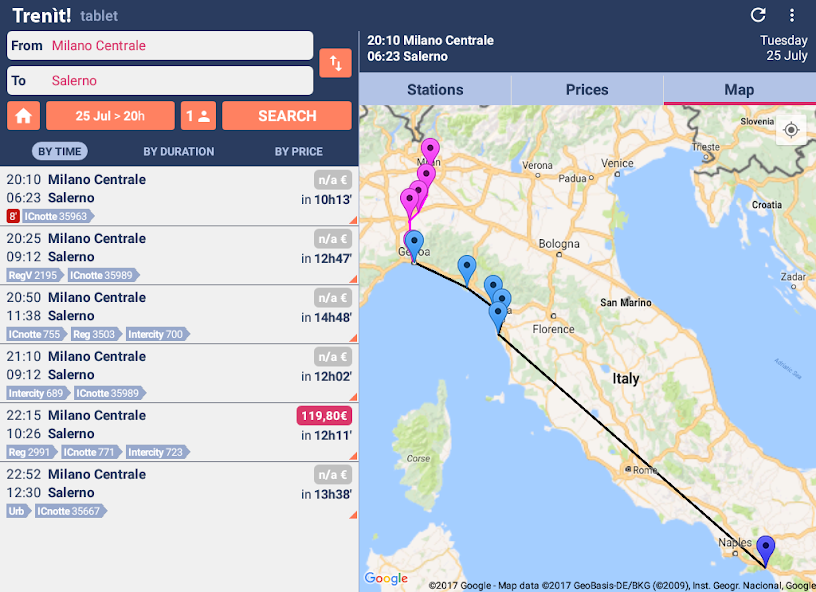 Trenit! - find Trains in Italy 