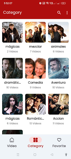 Android application peliculas en español latino screenshort